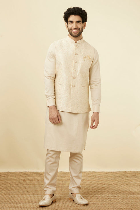 Manyavar Elegant Biscuit Shade Jacket