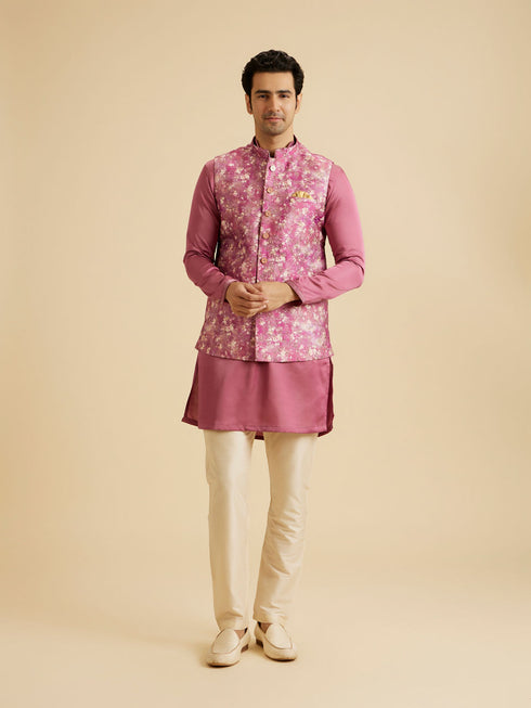 Manyavar Regal Purple Nehru Jacket