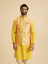 Manyavar Mustard Majesty Nehru Jacket