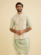 Manyavar Buttercream White Floral Printed Jacket