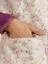 Manyavar Soft Lilac Floral Printed Nehru Jacket