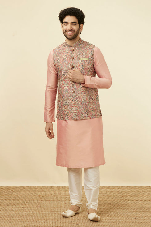 Manyavar Smart Fit Green Jacket