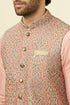 Manyavar Smart Fit Green Jacket