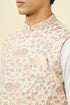 Manyavar Cream Jacket With Contrasting Floral Prints