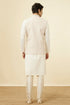 Manyavar Cream Jacket With Contrasting Pink Motifs