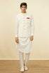 Manyavar Pearl White Floral Chikankari Jacket