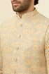 Manyavar Light Pista Chikankari Jacket