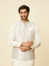 Manyavar Lilac Purple Bel Buti Patterned Jacket