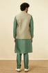 Manyavar Sage Green Brocade Jacket