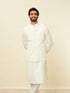 Manyavar Sea Salt White Courtly Patterned Jacket
