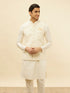 Manyavar Light Beige Sequined Jacket