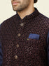 Manyavar Deep Blue Sequined Jacket