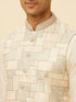 Manyavar Petal Pink Abstract Geometric Patterned Sequined Jacket