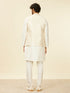 Manyavar Warm Cream Bel Buti Patterned Nehru Jacket