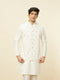 Manyavar Cream White Buta Patterned Jacket