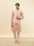Manyavar Dusty Pink Floral Patterned Jacket