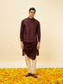 Manyavar Windsor WIne Shankh Patterned Stone Work Jacket