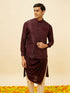 Manyavar Windsor WIne Shankh Patterned Stone Work Jacket