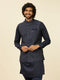 Manyavar Warm White Paisley Patterned Nehru Jacket