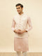 Manyavar Soft Pink Victorian Patterned Jacket