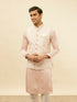 Manyavar Soft Pink Victorian Patterned Jacket