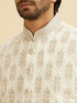 Manyavar Warm White Floral Jaal Patterned Jacket