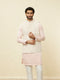 Manyavar Rosewater Pink Floral Patterned Jacket