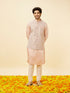 Manyavar Rose Pink Bel Buti Patterned Jacket