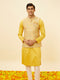 Manyavar Marigold Yellow Shankh Motif Jacket