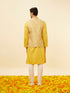 Manyavar Marigold Yellow Shankh Motif Jacket