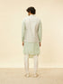 Manyavar Pistachio Green Buta Jaal Patterned Jacket