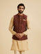 Manyavar Maroon Majesty Nehru Jacket