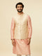 Manyavar Golden Beige Floral Jaal Pattern Jacket