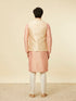 Manyavar Golden Beige Floral Jaal Pattern Jacket