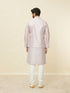 Manyavar Cherry Blossom Pink Medallion Patterned Jacket