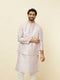 Manyavar Cherry Blossom Pink Medallion Patterned Jacket