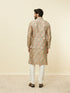 Manyavar Pistachio Green Harlequin Printed Jacket