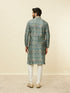 Manyavar Tea Green Courtly Print Jacket