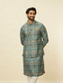 Manyavar Tea Green Courtly Print Jacket
