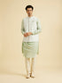 Manyavar Warm White Imperial Printed Sequined Jacket