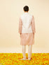 Manyavar Blush Pink Chevron Patterned Jacket