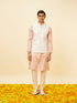 Manyavar Blush Pink Chevron Patterned Jacket