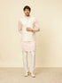 Manyavar Soft Cream Floral Embroidered Jacket