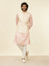 Manyavar Cream Beige Floral Patterned Nehru Jacket