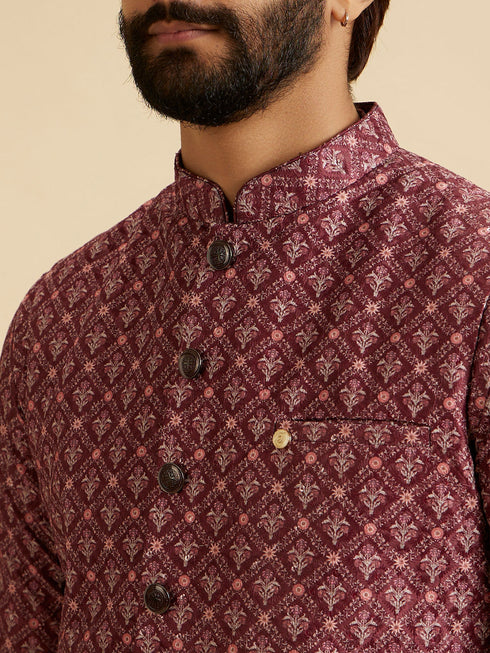 Manyavar Rustic Elegance Nehru Jacket