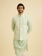 Manyavar Radiant Light Mid Green Nehru Jacket