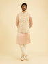 Manyavar Peach Radiance Nehru Jacket