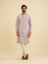 Manyavar Lilac Buta Jaal Patterned Jacket
