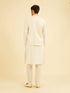 Manyavar Gleaming Cream Nehru Jacket