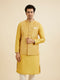Manyavar Mustard Yellow Bandhani Print Nehru Jacket